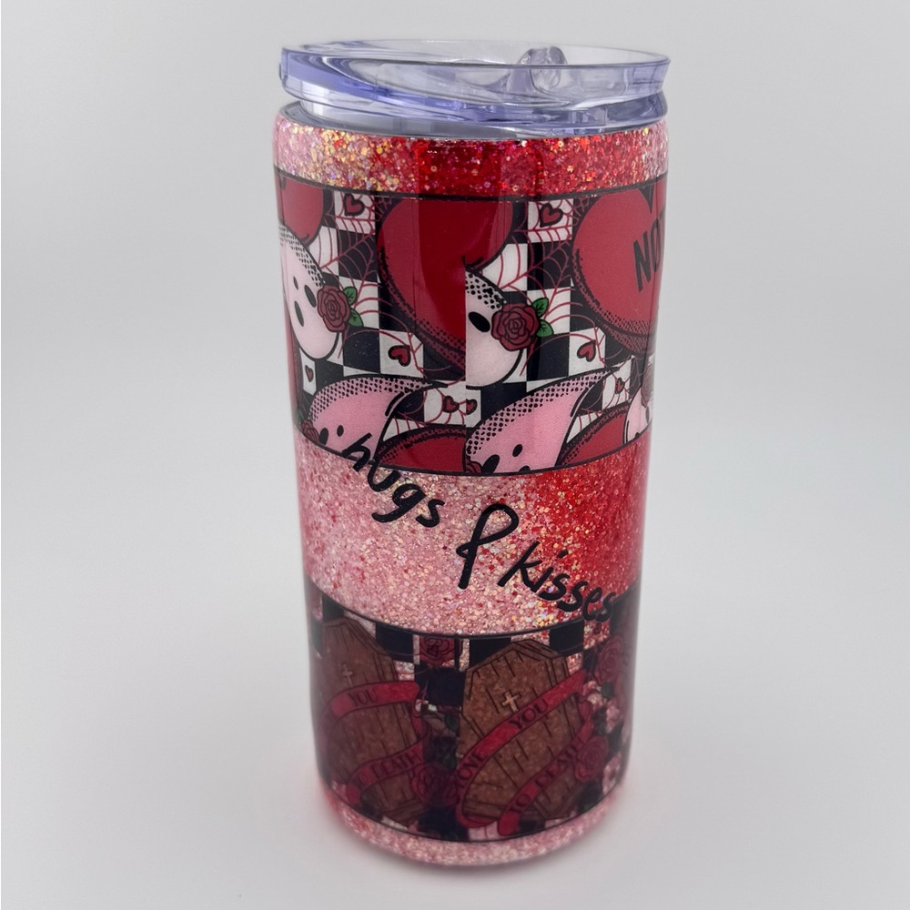 Epoxy resin 16oz tumbler - Anti Love Valentine theme - Handmade